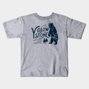 Yellowstone National Park Bear Kids T-Shirt